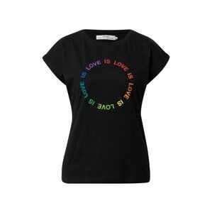 DEDICATED. T-Shirt 'Visby Love Circle'  černá / mix barev