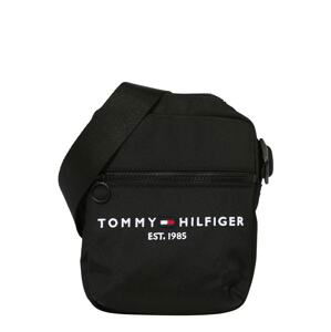 TOMMY HILFIGER Taška přes rameno  černá / bílá / červená