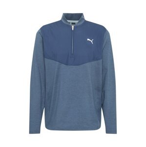 PUMA Sportovní mikina  marine modrá / modrý melír