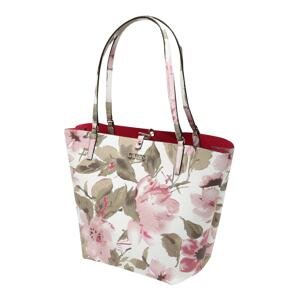 GUESS Nákupní taška 'Alby'  bílá / růžová / pink / olivová