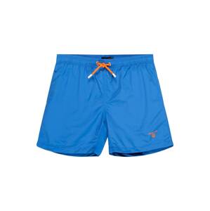 GANT Badeshorts  královská modrá / oranžová