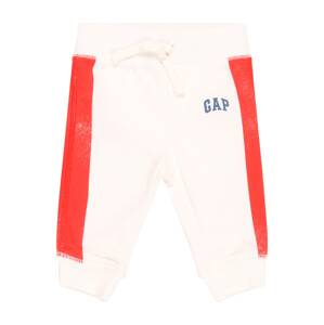 GAP Kalhoty  modrá / červená / offwhite