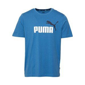 PUMA Tričko  bílá / nebeská modř