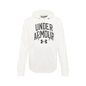 UNDER ARMOUR Sportovní mikina 'Rival Terry'  bílá / černá