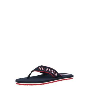 TOMMY HILFIGER Žabky  noční modrá / bílá / červená