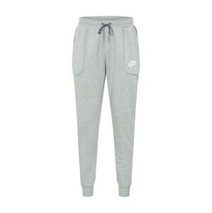 Nike Sportswear Kalhoty  světle šedá / tmavě šedá / bílá