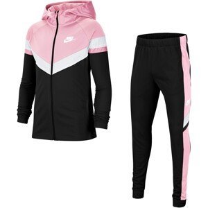 Nike Sportswear Joggingová souprava  bílá / černá / světle růžová