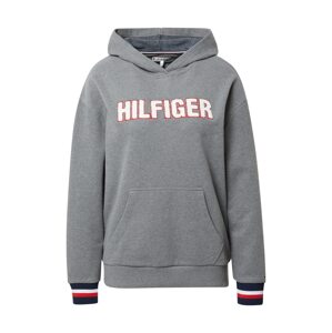 TOMMY HILFIGER Mikina  kámen / bílá / světle červená / námořnická modř