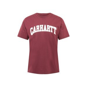 Carhartt WIP Tričko 'University'  bílá / vínově červená