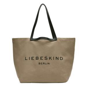 Liebeskind Berlin Nákupní taška 'Aurora'  tmavě béžová / černá