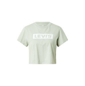 LEVI'S Tričko  pastelově zelená / bílá