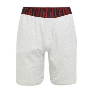 Calvin Klein Underwear Pyžamové kalhoty  šedý melír / černá / červená