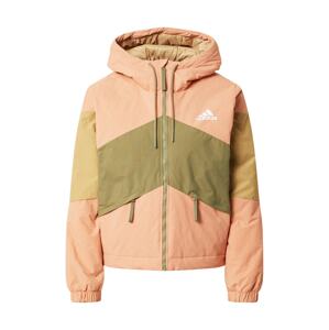 ADIDAS PERFORMANCE Outdoorová bunda  broskvová / khaki