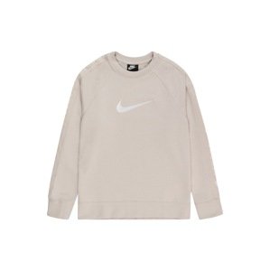 Nike Sportswear Mikina  pudrová / bílá