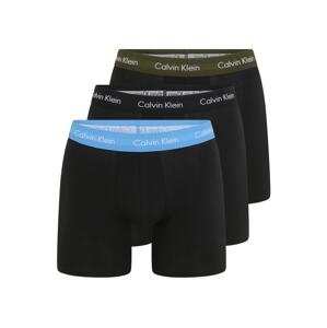 Calvin Klein Underwear Boxerky  černá / světlemodrá / bílá / khaki