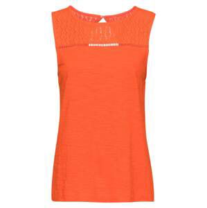 ESPRIT Top 'Crochet'  oranžově červená