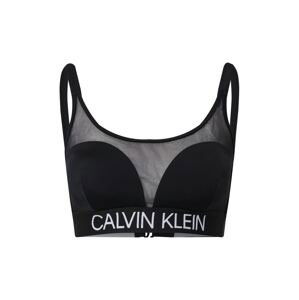 Calvin Klein Swimwear Horní díl plavek  černá / bílá