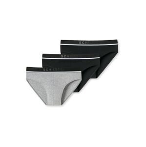 SCHIESSER Slipy  šedý melír / černá / bílá