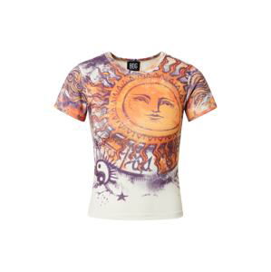 BDG Urban Outfitters Tričko 'BIG SUN'  oranžová / lilek / bílá