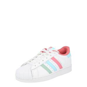 ADIDAS ORIGINALS Tenisky 'Superstar'  bílá / pink / modrá / zelená / šedá