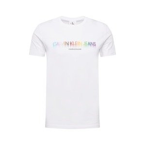 Calvin Klein Jeans Tričko  bílá / mix barev