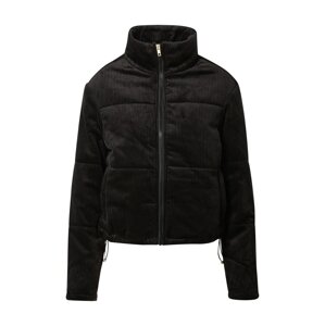 Urban Classics Přechodná bunda 'Ladies Corduroy Puffer Jacket'  černá