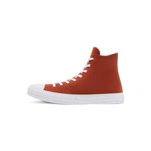 CONVERSE Kotníkové tenisky 'Chuck Taylor'  bílá / oranžově červená