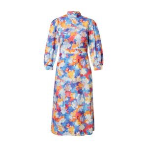 Closet London Šaty  modrá / světlemodrá / oranžová / pink / bílá