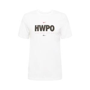 NIKE Funkční tričko 'HWPO'  červená / černá / bílá