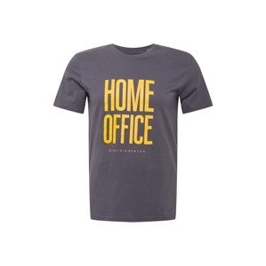 EINSTEIN & NEWTON Tričko 'Home Office'  chladná modrá / žlutá