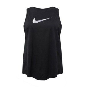 NIKE Sportovní top  černá / bílá