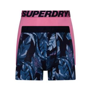 Superdry Boxerky  marine modrá / černá / světle růžová / chladná modrá / světlemodrá