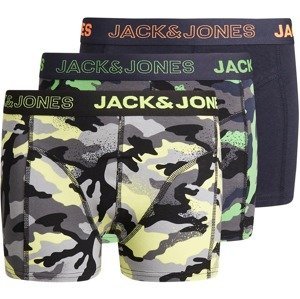 Jack & Jones Junior Spodní prádlo 'CHARLES'  světle žlutá / světle šedá / námořnická modř / černá / svítivě zelená