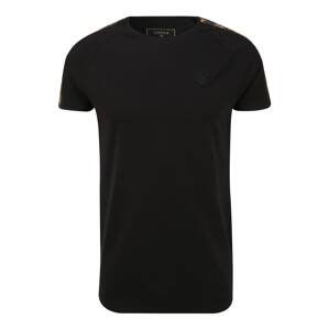 SikSilk Tričko  černá / béžová / bílá / červená