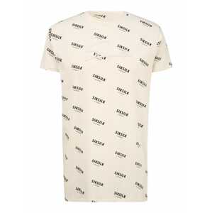 SikSilk T-Shirt  offwhite / černá