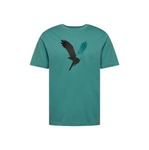 American Eagle Tričko  pastelová modrá / černá