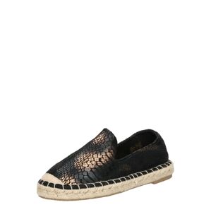 VERO MODA Espadrilky  černá / šedobéžová / světle hnědá