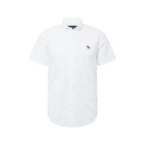 Abercrombie & Fitch Košile 'OXFORD'  offwhite / karamelová / zlatě žlutá