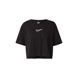 Nike Sportswear Tričko  červená / černá / bílá