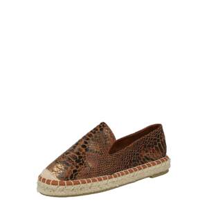 VERO MODA Espadrilky  hnědá / světle hnědá / černá