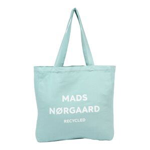 MADS NORGAARD COPENHAGEN Nákupní taška 'Athene'  aqua modrá / bílá