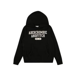 Abercrombie & Fitch Mikina  černá / bílá