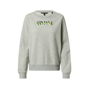 ARMANI EXCHANGE Mikina 'KYM'  šedá / černá / světle zelená