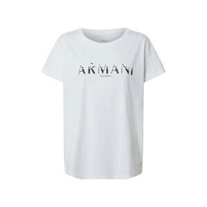 ARMANI EXCHANGE Tričko  bílá / černá