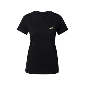 ARMANI EXCHANGE Tričko '3KYTGE'  černá / svítivě žlutá / šedá