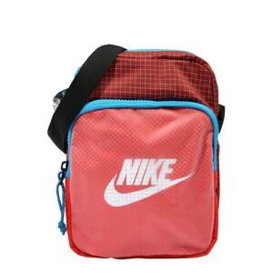 Nike Sportswear Taška přes rameno 'Heritage 2.0'  červená / bílá / černá / aqua modrá