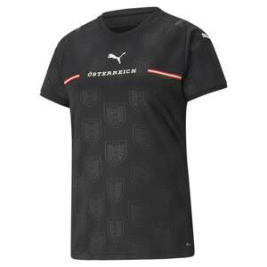 PUMA Trikot 'Österreich'  tmavě šedá / ohnivá červená / černá / bílá