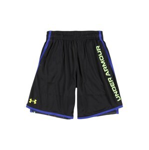 UNDER ARMOUR Sportovní kalhoty 'Stunt 3.0 PRTD'  černá / svítivě zelená / královská modrá