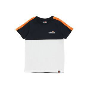 ELLESSE Shirt 'Straccia'  černá / oranžová / bílá