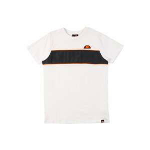 ELLESSE Tričko 'Zabaglione JNR Tee'  bílá / černá / oranžová